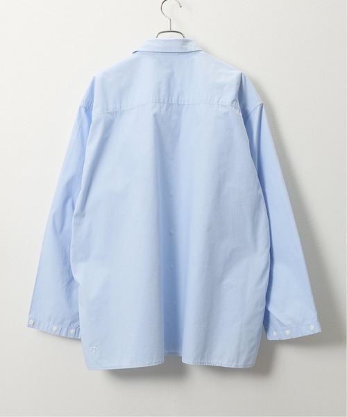 DESCENTE(デサント)の「【DESCENTE ddd / デサントディーディーディー】 CONCEALED BUTTON SHIRT(シャツ/ブラウス・メンズ・ホワイト/スカイブルー・MEDIUM/LARGE)」の3枚目の写真