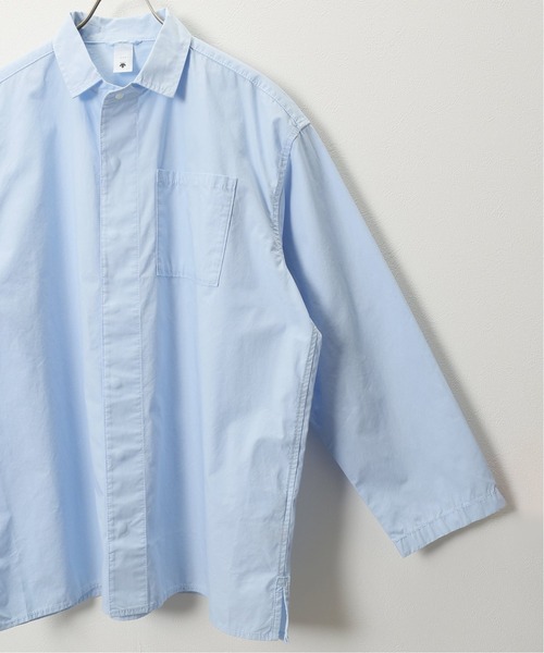 DESCENTE(デサント)の「【DESCENTE ddd / デサントディーディーディー】 CONCEALED BUTTON SHIRT(シャツ/ブラウス・メンズ・ホワイト/スカイブルー・MEDIUM/LARGE)」の11枚目の写真