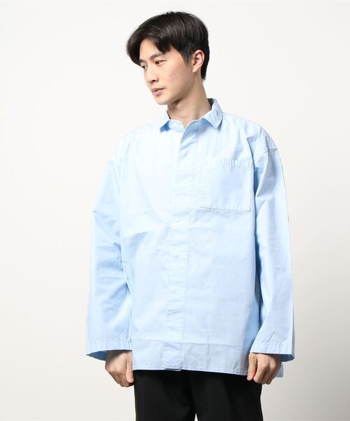 DESCENTE(デサント)の「【DESCENTE ddd / デサントディーディーディー】 CONCEALED BUTTON SHIRT(シャツ/ブラウス・メンズ・ホワイト/スカイブルー・MEDIUM/LARGE)」の20枚目の写真