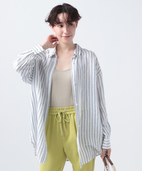 BAYFLOW(ベイフロー)の「リネンガラワイドシャツ(シャツ/ブラウス・レディース・その他1/その他2/その他3・FREE)」の9枚目の写真