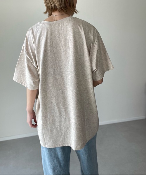 y/m by misato（イムバイミサト）の「Cherir T/SH（Tシャツ/カットソー・レディース・ホワイト/グレー/アイボリー・FREE）」の5枚目の写真