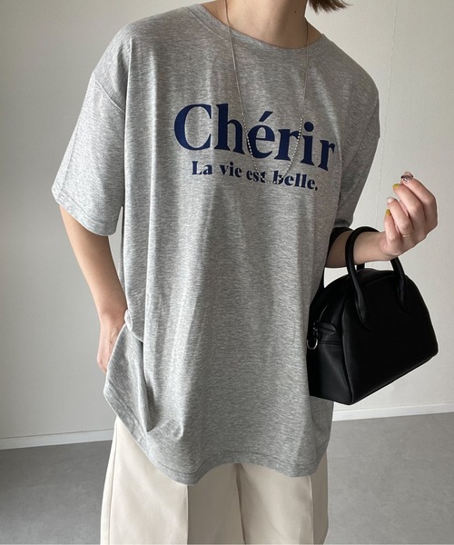 y/m by misato（イムバイミサト）の「Cherir T/SH（Tシャツ/カットソー・レディース・ホワイト/グレー/アイボリー・FREE）」の17枚目の写真