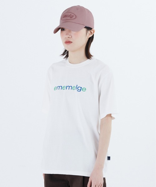 87mm（87mm）の「【87MM / Mmlg】EM EUREKA HF-T / パルチムエムエム Mmlg EM EUREKA フロントロゴ Tシャツ（Tシャツ/カットソー・レディース・オレンジ/ブルー/ホワイト/ネイビー・SMALL/MEDIUM/LARGE）」の5枚目の写真