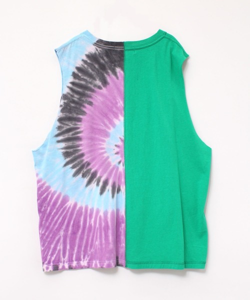 RNA(アールエヌエー)の「M1878 ハーフタイダイルーズタンク(タンクトップ・レディース・ホワイト×イエロー/グリーン系その他/ブラック×レッド・MEDIUM)」の6枚目の写真