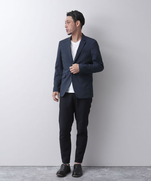 Stutostein Nolley's（シュテットシュタインノーリーズ）の「MODERNFIT LIGHT JK(軽量、速乾、ストレッチ素材の快適ジャケット）（テーラードジャケット・メンズ・グレー/ダークネイビー/ネイビー/ブルー/インディゴブルー/チャコールグレー・S/M/L/XL/SMALL/LARGE/X-LARGE/MEDIUM）」の20枚目の写真