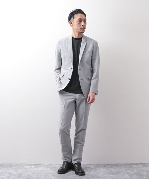 Stutostein Nolley's（シュテットシュタインノーリーズ）の「MODERNFIT LIGHT JK(軽量、速乾、ストレッチ素材の快適ジャケット）（テーラードジャケット・メンズ・グレー/ダークネイビー/ネイビー/ブルー/インディゴブルー/チャコールグレー・S/M/L/XL/SMALL/LARGE/X-LARGE/MEDIUM）」の22枚目の写真