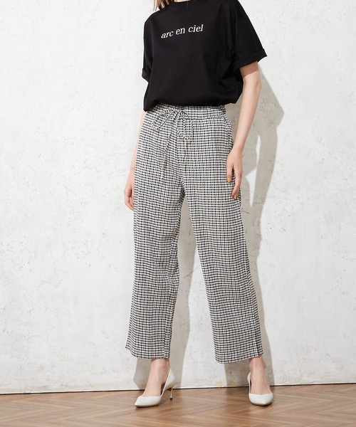 LE SOUK HOLIDAY(ルスークホリデー)の「ギンガムチェックパンツ(その他パンツ・レディース・ブルー/ブラック・M/L)」の2枚目の写真