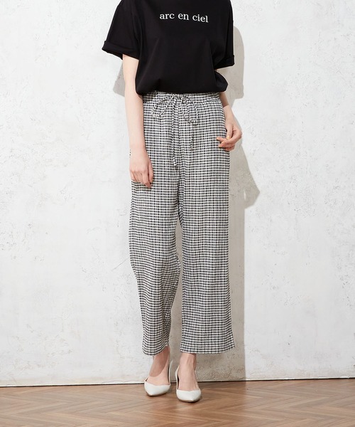 LE SOUK HOLIDAY(ルスークホリデー)の「ギンガムチェックパンツ(その他パンツ・レディース・ブルー/ブラック・M/L)」の3枚目の写真