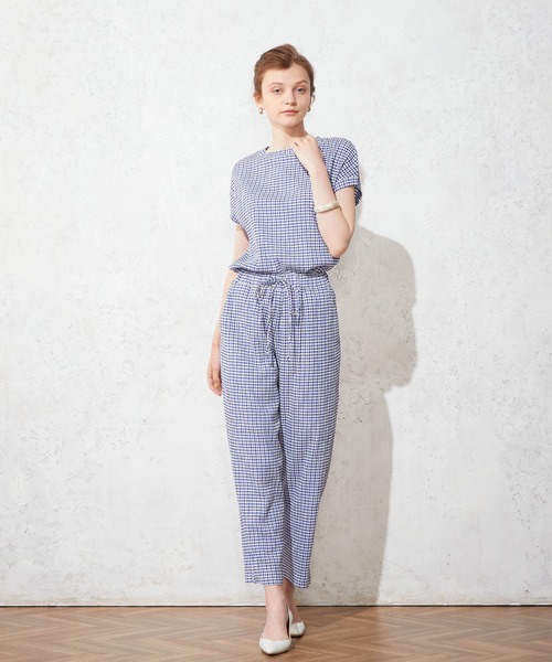 LE SOUK HOLIDAY(ルスークホリデー)の「ギンガムチェックパンツ(その他パンツ・レディース・ブルー/ブラック・M/L)」の11枚目の写真