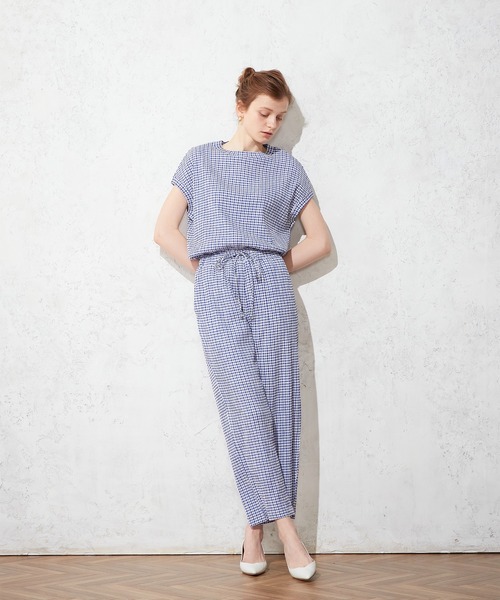 LE SOUK HOLIDAY(ルスークホリデー)の「ギンガムチェックパンツ(その他パンツ・レディース・ブルー/ブラック・M/L)」の12枚目の写真