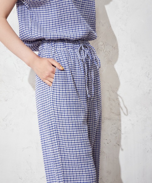 LE SOUK HOLIDAY(ルスークホリデー)の「ギンガムチェックパンツ(その他パンツ・レディース・ブルー/ブラック・M/L)」の16枚目の写真