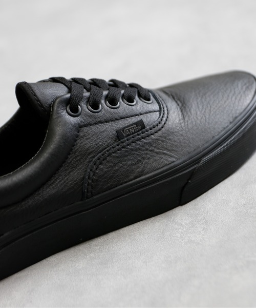 vansエラ　レザー黒　us9 VANS ERA (LEATHER) BLACK MONO (ヴァンズ エラ レザー ブラック