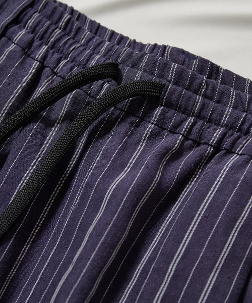 UNION STATION（ユニオンステーション）の「綿麻ストライプショートパンツ（その他パンツ・メンズ・ネイビー/オフホワイト/レンガ・M/L）」の5枚目の写真