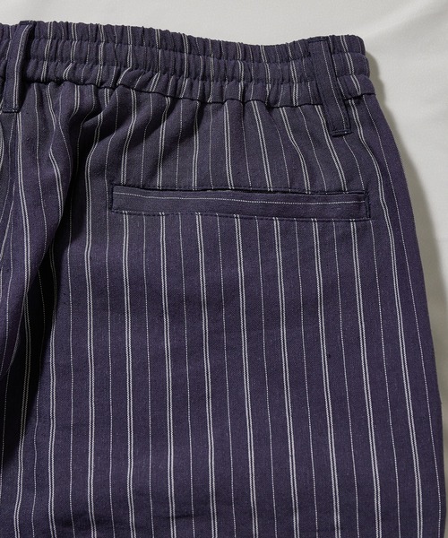 UNION STATION（ユニオンステーション）の「綿麻ストライプショートパンツ（その他パンツ・メンズ・ネイビー/オフホワイト/レンガ・M/L）」の11枚目の写真