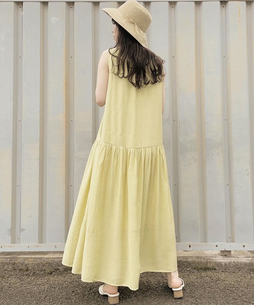 翔さん商品 楊柳ティアードワンピース＜夏服＞[品番：GERW0010128]｜GeeRA