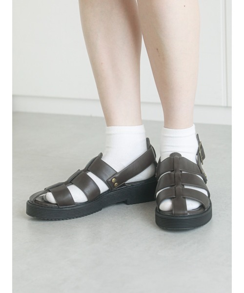 ehka sopo（エヘカソポ）の「グルカサンダル（サンダル・レディース・ブラック/ブラウン/ボルドー・MEDIUM/LARGE）」の3枚目の写真