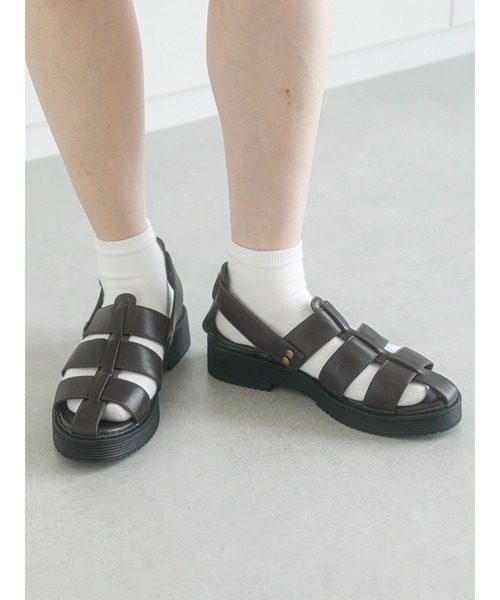 ehka sopo（エヘカソポ）の「グルカサンダル（サンダル・レディース・ブラック/ブラウン/ボルドー・MEDIUM/LARGE）」の7枚目の写真