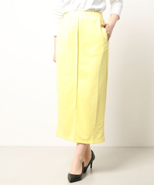 KOBE LETTUCE（コウベレタス）の「センタースリットスウェットタイトスカート（スカート・レディース・ブラック系1/ホワイト系1/グレー/イエロー系1/ホワイト系/イエロー/グレー系1/ブラック・2/1）」の8枚目の写真