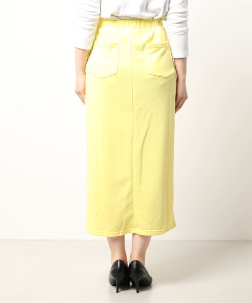 KOBE LETTUCE（コウベレタス）の「センタースリットスウェットタイトスカート（スカート・レディース・ブラック系1/ホワイト系1/グレー/イエロー系1/ホワイト系/イエロー/グレー系1/ブラック・2/1）」の10枚目の写真