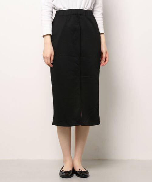 KOBE LETTUCE（コウベレタス）の「センタースリットスウェットタイトスカート（スカート・レディース・ブラック系1/ホワイト系1/グレー/イエロー系1/ホワイト系/イエロー/グレー系1/ブラック・2/1）」の13枚目の写真