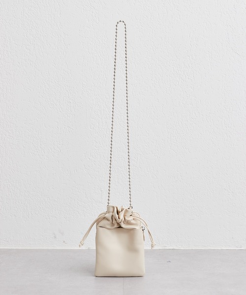 CIAOPANIC TYPY（チャオパニックティピー）の「ボールチェーンダブルポケットショルダー（ショルダーバッグ・レディース・ブラック/シルバー/イエロー/アイボリー・ONE SIZE）」の9枚目の写真