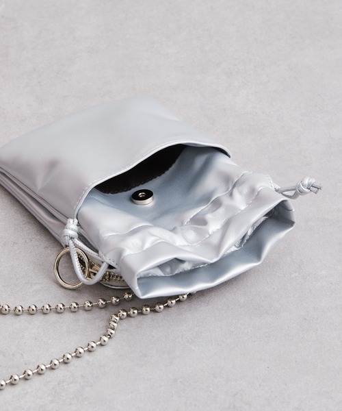 CIAOPANIC TYPY（チャオパニックティピー）の「ボールチェーンダブルポケットショルダー（ショルダーバッグ・レディース・ブラック/シルバー/イエロー/アイボリー・ONE SIZE）」の15枚目の写真