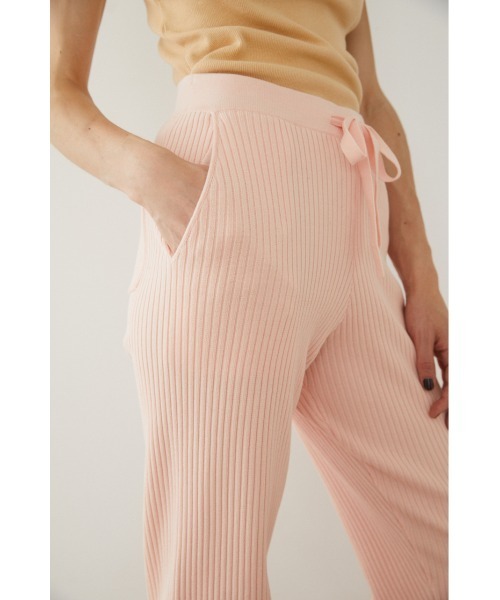 SLY（スライ）の「Sly Skin KNIT PT ニット パンツ ジョガーパンツ（ルームウェア/パジャマ・レディース・ピンク/グレー・2/1）」の13枚目の写真