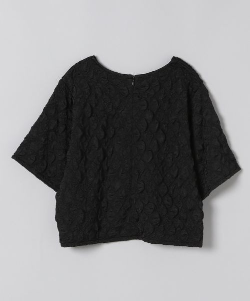 JEANASIS（ジーナシス）の「カットジャガードクロップドプルオーバー/295900（Tシャツ/カットソー・レディース・ブラック/オフホワイト/ピンク・FREE）」の8枚目の写真