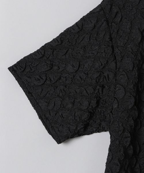 JEANASIS（ジーナシス）の「カットジャガードクロップドプルオーバー/295900（Tシャツ/カットソー・レディース・ブラック/オフホワイト/ピンク・FREE）」の10枚目の写真