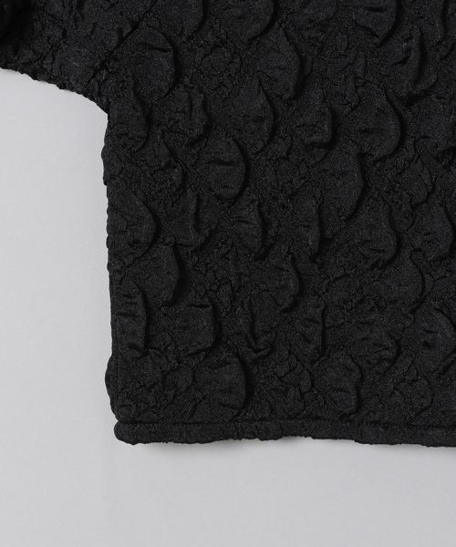 JEANASIS（ジーナシス）の「カットジャガードクロップドプルオーバー/295900（Tシャツ/カットソー・レディース・ブラック/オフホワイト/ピンク・FREE）」の11枚目の写真