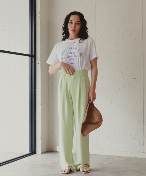 Kari & lili(カウリアンドリィリィ)の「collor tuck pants(その他パンツ・レディース・ライトブルー/ライトグリーン/ライトピンク・MEDIUM/LARGE)」の11枚目の写真