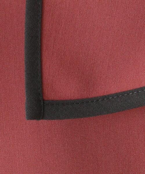 OPAQUE.CLIP（オペークドットクリップ）の「◆配色フリルカラーワンピース（ワンピース・レディース・サックスブルー系4/レンガ/ブラック系4・36/38）」の10枚目の写真