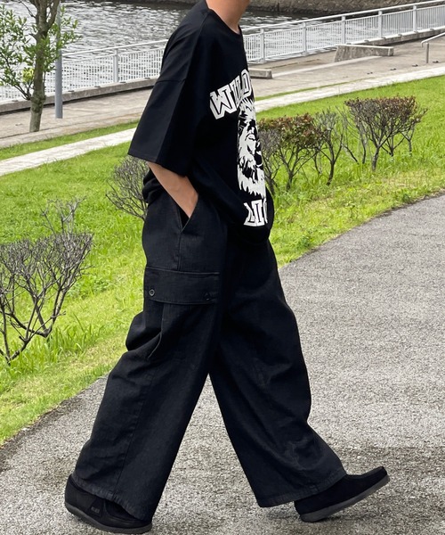 kutir(クティール)の「カレッジロゴライオンTシャツ(Tシャツ/カットソー・メンズ・ブラック/オフホワイト/グリーン・MEDIUM/LARGE)」の15枚目の写真