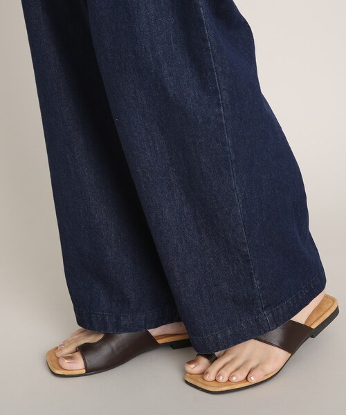 THE SHOP TK (ザ ショップ ティーケー )の「◆ハイウエストワイドデニム(デニムパンツ・レディース・ネイビー・12/11)」の12枚目の写真
