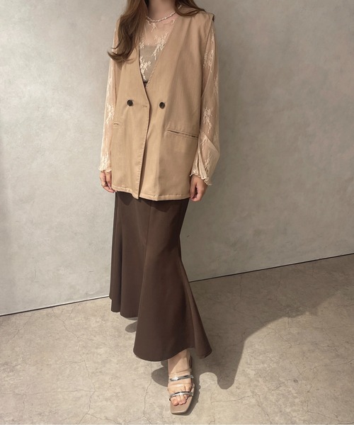 apres jour clair（アプレジュールクレア）の「【apres jour clair】レーストップス【ZOZOTOWN限定アイテム】（Tシャツ/カットソー・レディース・アイボリー/ベージュ・フリー/X-LARGE）」の7枚目の写真