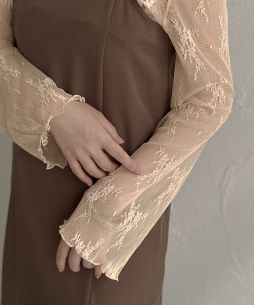 apres jour clair（アプレジュールクレア）の「【apres jour clair】レーストップス【ZOZOTOWN限定アイテム】（Tシャツ/カットソー・レディース・アイボリー/ベージュ・フリー/X-LARGE）」の20枚目の写真