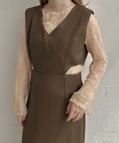 apres jour clair（アプレジュールクレア）の「【apres jour clair】レーストップス【ZOZOTOWN限定アイテム】（Tシャツ/カットソー・レディース・アイボリー/ベージュ・フリー/X-LARGE）」の16枚目の写真