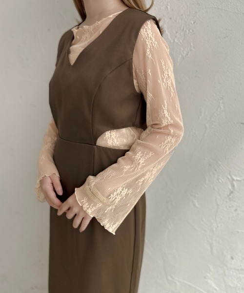 apres jour clair（アプレジュールクレア）の「【apres jour clair】レーストップス【ZOZOTOWN限定アイテム】（Tシャツ/カットソー・レディース・アイボリー/ベージュ・フリー/X-LARGE）」の15枚目の写真