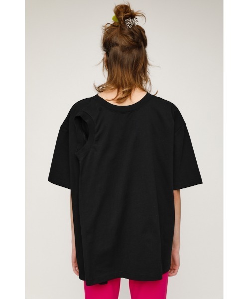 SLY(スライ)の「MANY WAY BIG T/SH ビッグ Tシャツ(Tシャツ/カットソー・レディース・ホワイト/グリーン/ブラック・FREE)」の5枚目の写真