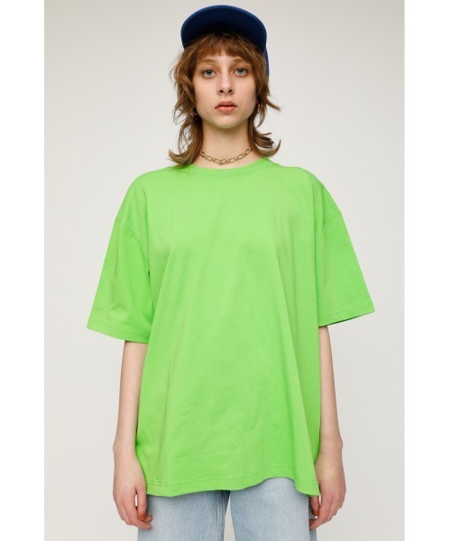 SLY(スライ)の「MANY WAY BIG T/SH ビッグ Tシャツ(Tシャツ/カットソー・レディース・ホワイト/グリーン/ブラック・FREE)」の6枚目の写真