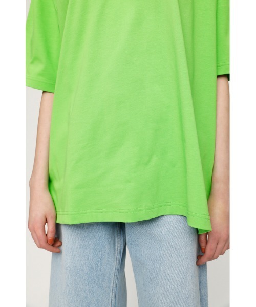 SLY(スライ)の「MANY WAY BIG T/SH ビッグ Tシャツ(Tシャツ/カットソー・レディース・ホワイト/グリーン/ブラック・FREE)」の7枚目の写真