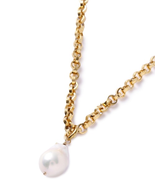 TUWAKRIM（トゥワクリム）の「(TUWAKRIM)バロックパールネックレス（ネックレス・レディース・ゴールド・FREE）」の4枚目の写真