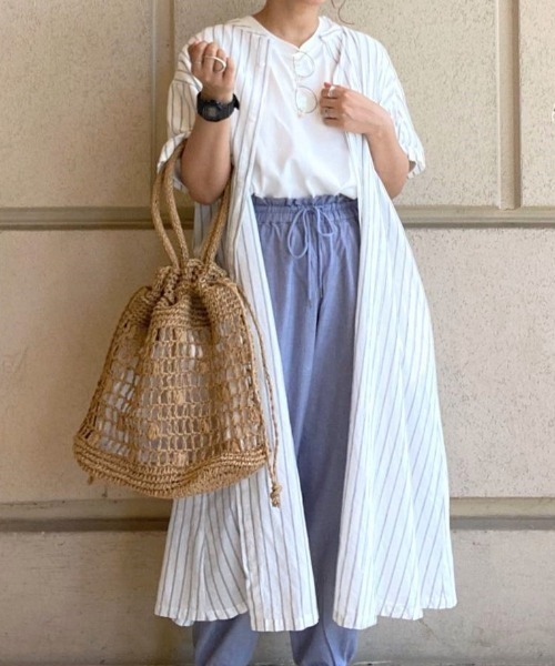 studio CLIP(スタディオクリップ)の「シングルガーゼ2WAYシャツワンピース(ワンピース・レディース・その他1/その他2/その他3/その他4・FREE)」の3枚目の写真