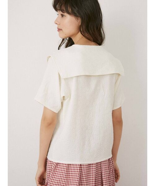 merry jenny（メリージェニー）の「flowerリボンブラウス（シャツ/ブラウス・レディース・アイボリー/ブラック/ピンク・FREE）」の10枚目の写真