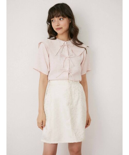 merry jenny（メリージェニー）の「flowerリボンブラウス（シャツ/ブラウス・レディース・アイボリー/ブラック/ピンク・FREE）」の16枚目の写真