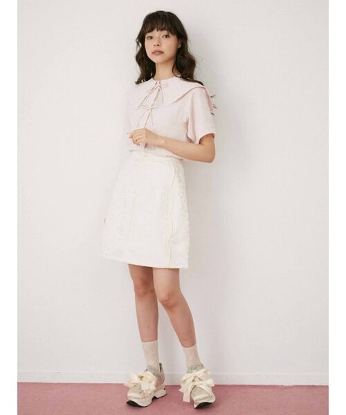 merry jenny（メリージェニー）の「flowerリボンブラウス（シャツ/ブラウス・レディース・アイボリー/ブラック/ピンク・FREE）」の20枚目の写真