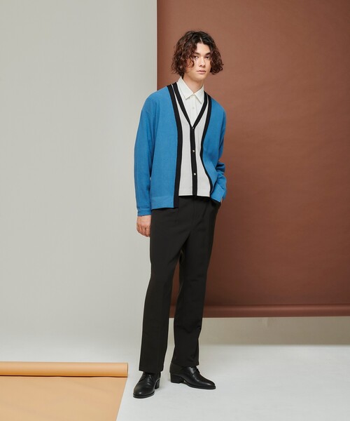 tk.TAKEO KIKUCHI（ティーケータケオキクチ）の「◆ワンタックストレートスリットパンツ（その他パンツ・メンズ・ブラック/オフホワイト・01/02/03）」の16枚目の写真