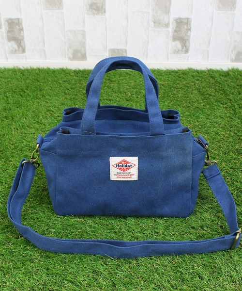 TopIsm（トップイズム）の「2WAY キャンバス ゴルフミニカートバッグ（ゴルフグッズ・メンズ・ブルー/モカ/ネイビー/アイボリー/イエロー/ブラック/カーキ/パープル/グレー/スミクロ/ネイビー系1/グリーン/グリーン系1・FREE）」の11枚目の写真