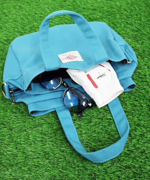 TopIsm（トップイズム）の「2WAY キャンバス ゴルフミニカートバッグ（ゴルフグッズ・メンズ・ブルー/モカ/ネイビー/アイボリー/イエロー/ブラック/カーキ/パープル/グレー/スミクロ/ネイビー系1/グリーン/グリーン系1・FREE）」の16枚目の写真