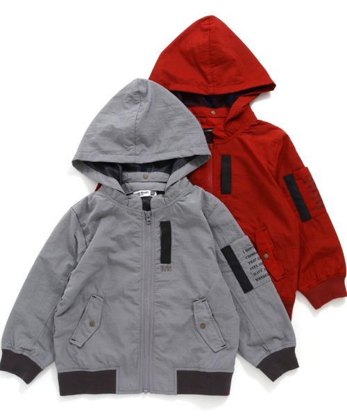 RAGMART（ラグマート）の「ウィンドブレーカー（パーカー・キッズ・グレー/レッド・110cm/100cm/120cm/130cm）」の9枚目の写真